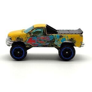 Hot Wheels 1997 Ford F-150 Yellow Truck Mattel Vintage Diecast Pickup